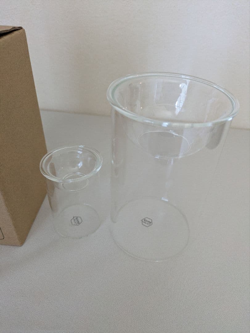 BULB VASE SHORT Glass Flower Vase Set of 2
