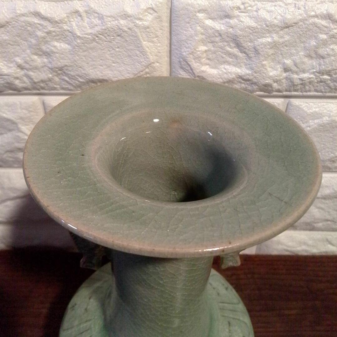 Vase Set of 3, Bulk Sale, Celadon, Flower Vase, Japanese Modern, Pottery