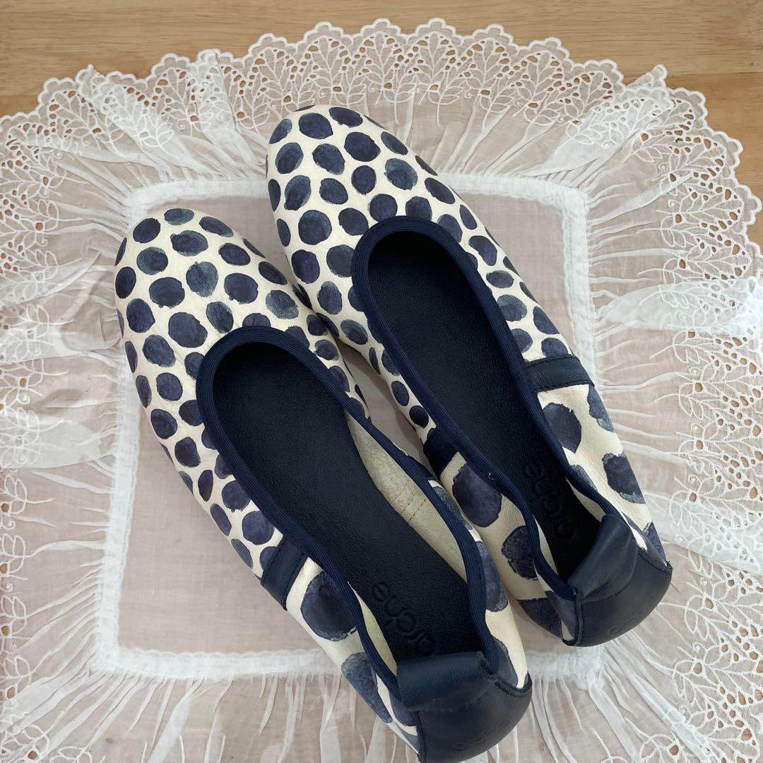 Arche Leather Print Ballet Flats