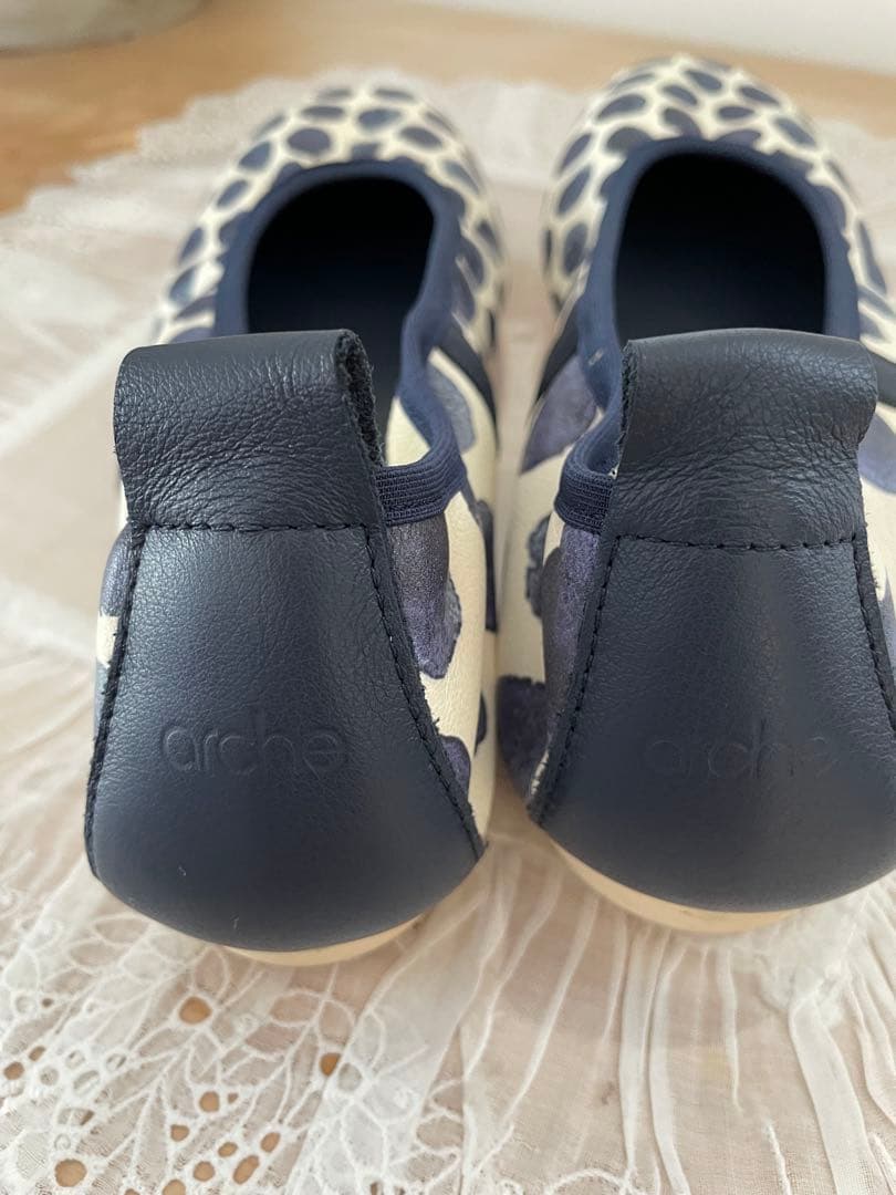Arche Leather Print Ballet Flats