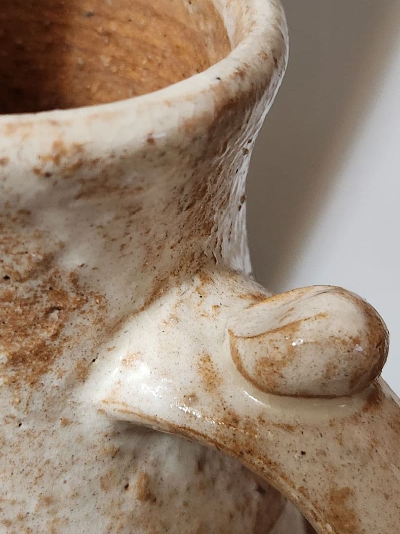 Hagi Ware Ceramic Pitcher Tall Vase