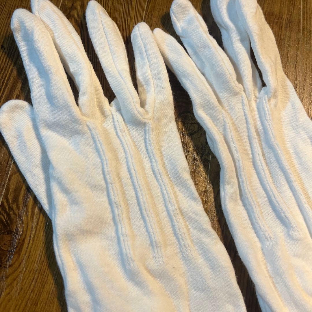 Groom's Gloves and Floral Embroidered Handkerchief Set