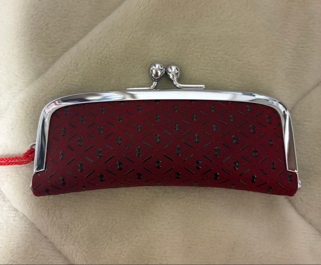 New Indenya Inden Seal Case, Vermilion Red x Floral Pattern