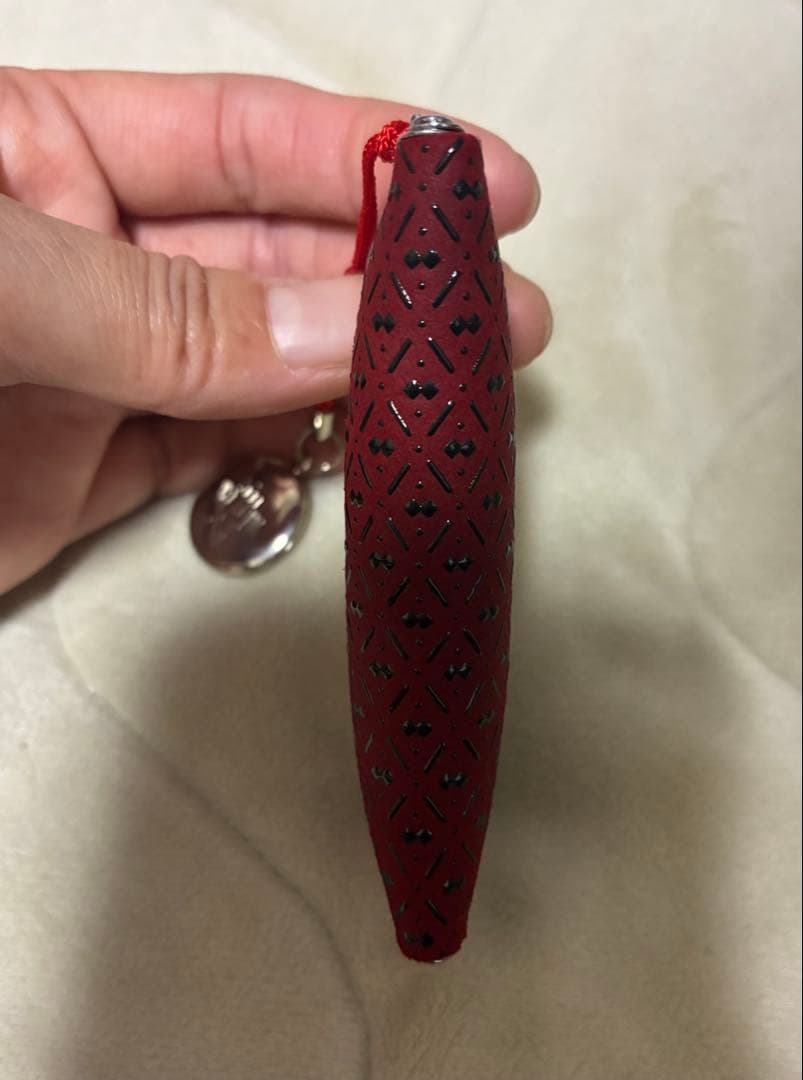 New Indenya Inden Seal Case, Vermilion Red x Floral Pattern