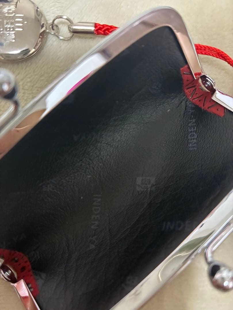 New Indenya Inden Seal Case, Vermilion Red x Floral Pattern