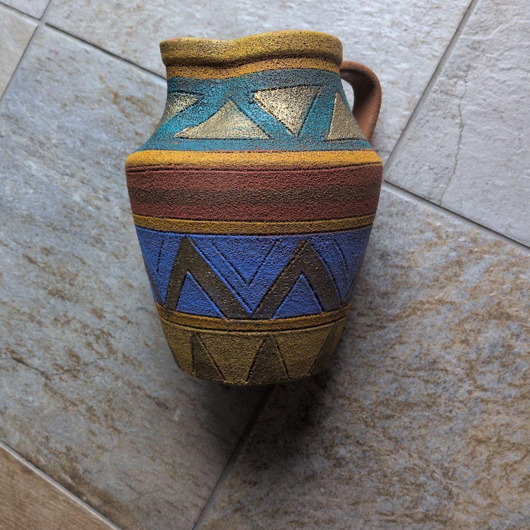 Ethnic Style Ceramic Pitcher Vase Flower Base