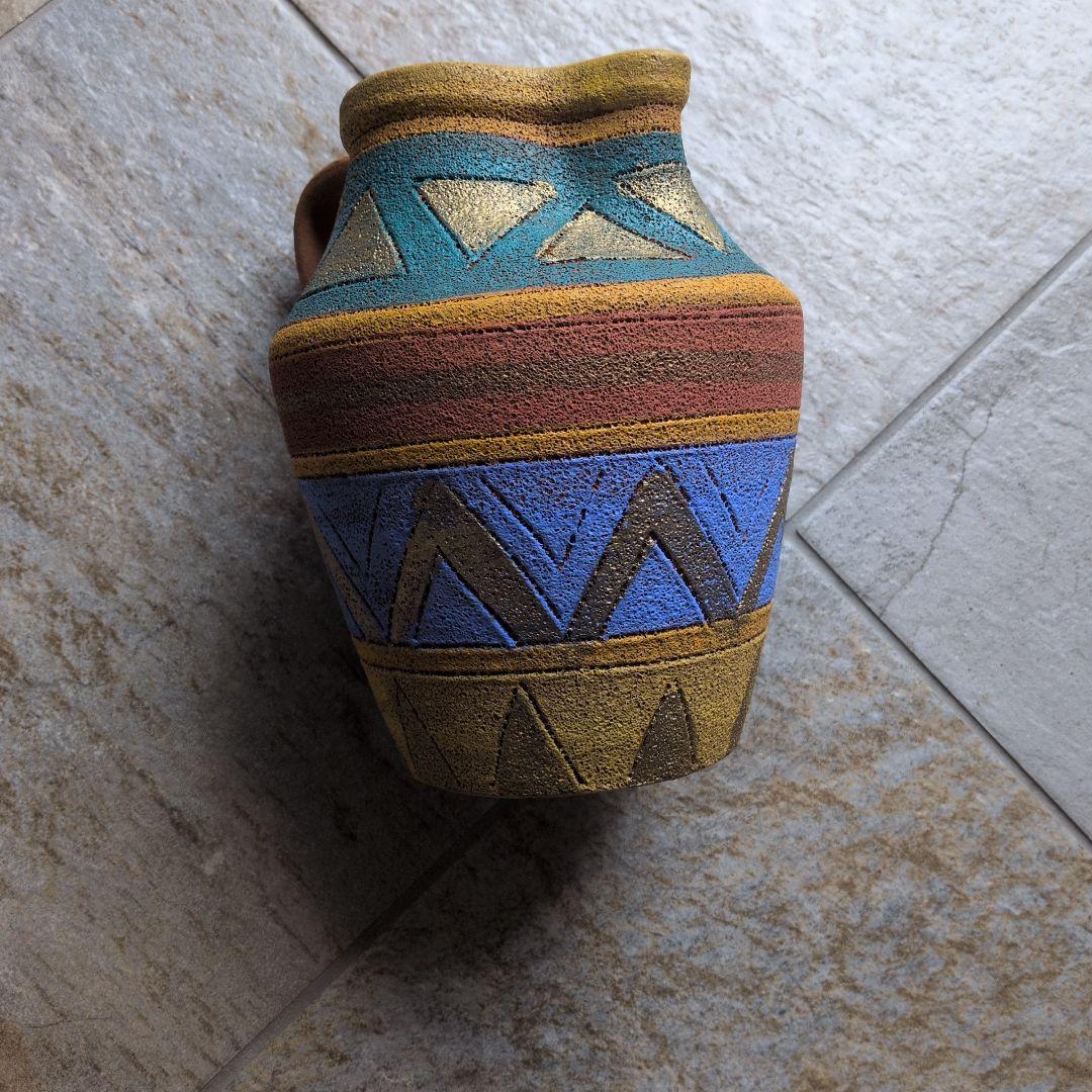 Ethnic Style Ceramic Pitcher Vase Flower Base