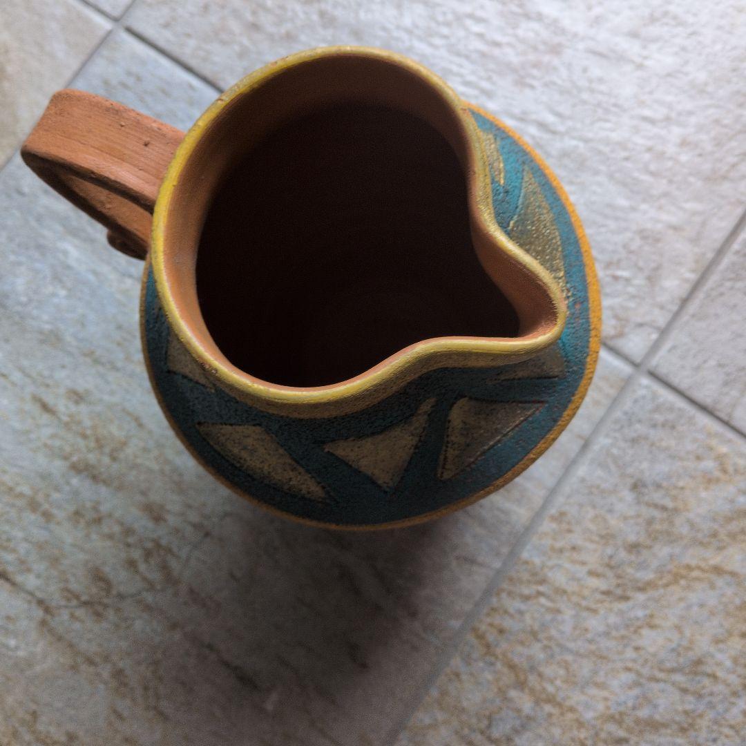 Ethnic Style Ceramic Pitcher Vase Flower Base
