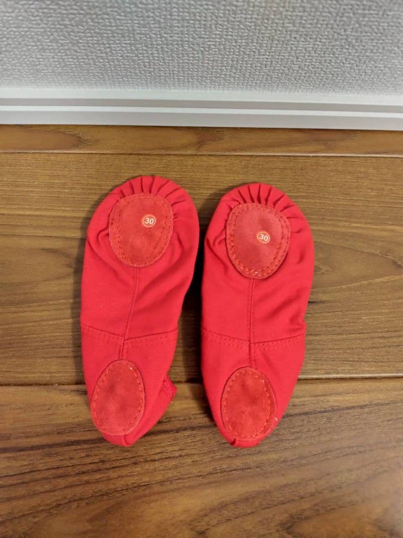 Ballet Shoes 19cm Red - For Practice, Rhythmic Gymnastics, Dance, Piano, Recitals - Red