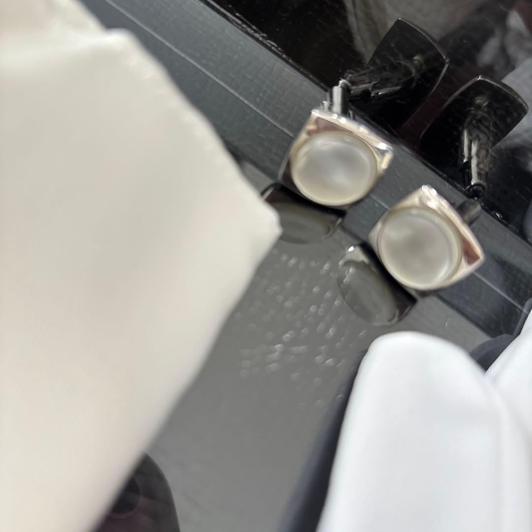 White Gloves and Suspender Cufflink Set - Wedding