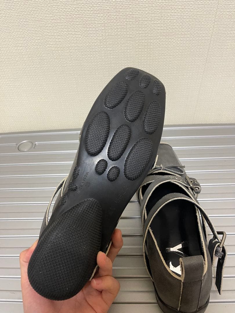 OPEN YY Cross Buckle Ballet Flats