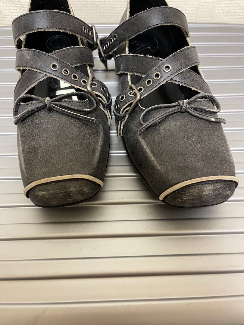 OPEN YY Cross Buckle Ballet Flats