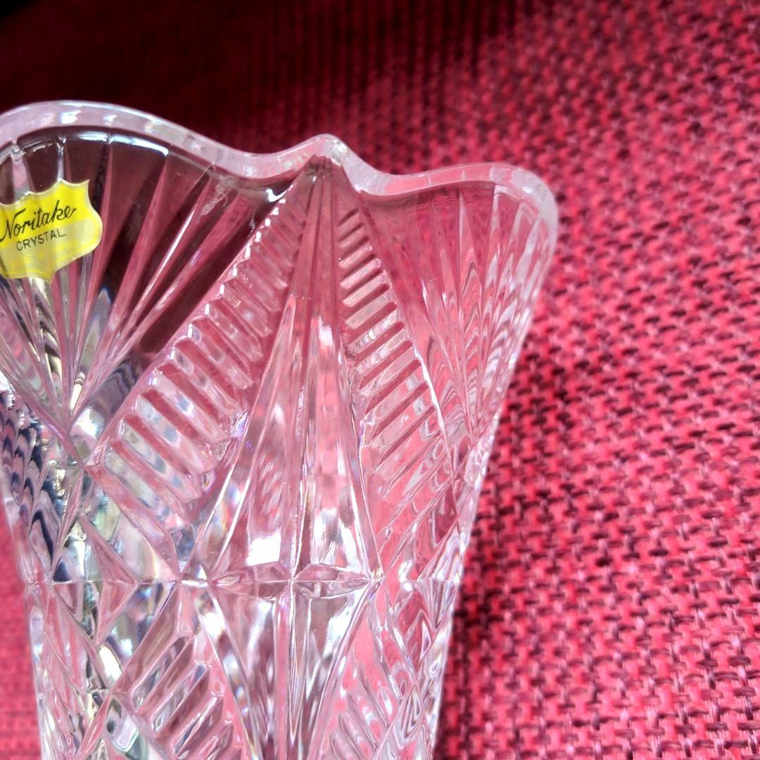 Noritake Crystal Vase with Cut Design