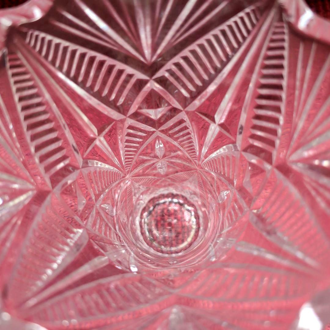 Noritake Crystal Vase with Cut Design