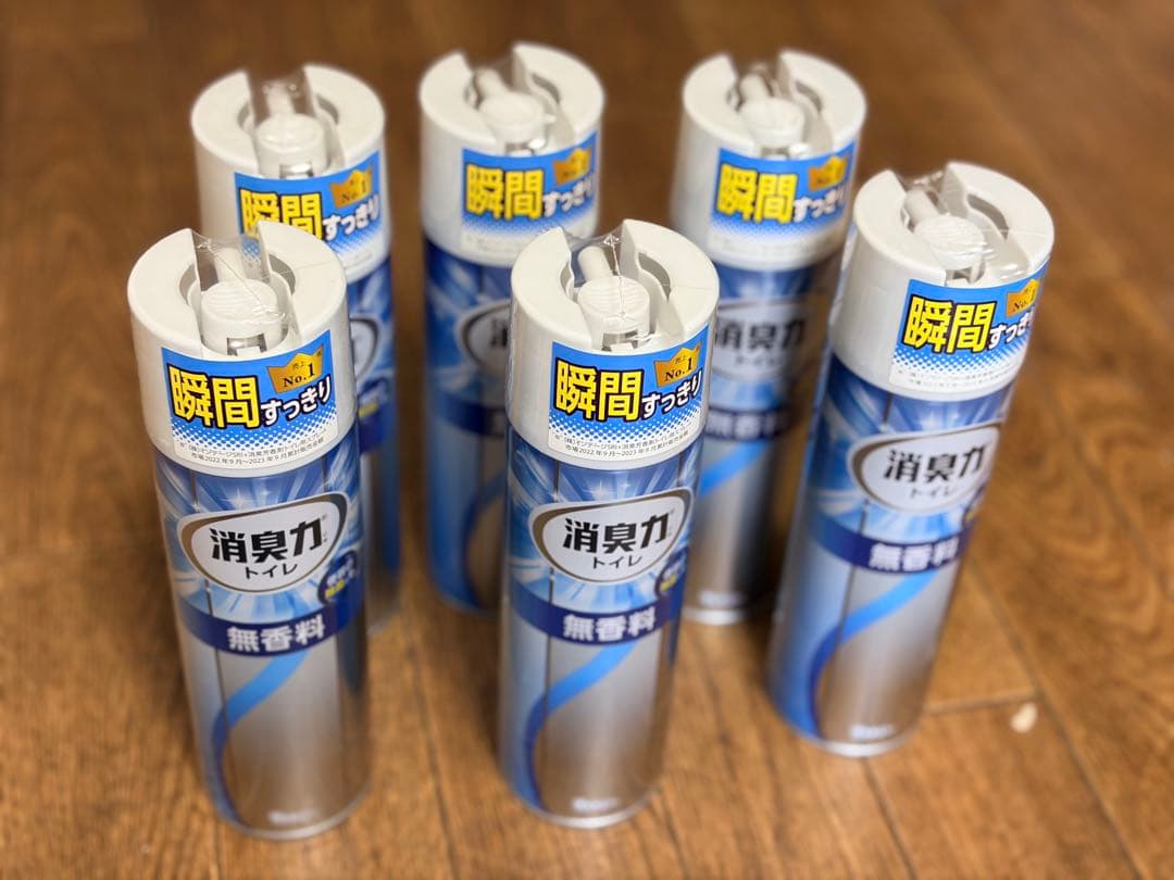 Odor Eliminating Toilet Spray, Unscented, Set of 6